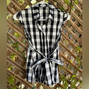 Claudie Pierlot Gingham Button-Up Blouse 36